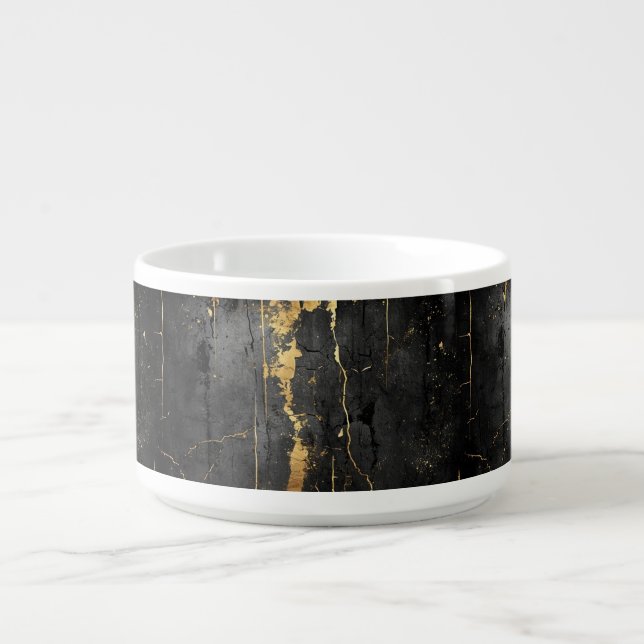 Black and gold vintage bowl (Center)