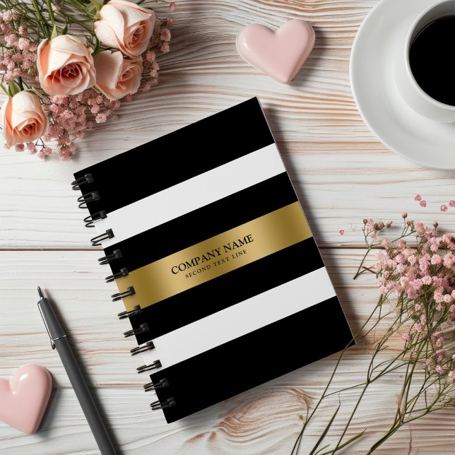Black and Gold vintage frame over brown background Notebook (Creator Uploaded)