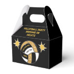 Black and Gold Volleyball Party Favors Boxes Black and Gold Volleyball Party Favors Boxes