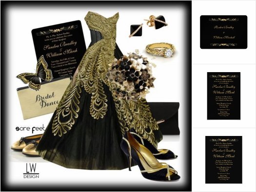 Black and Gold Wedding 