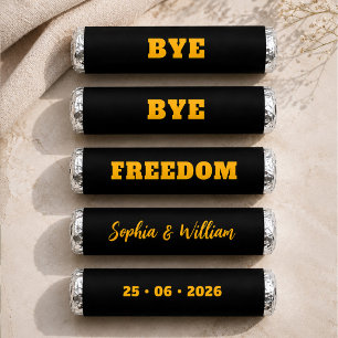 Black and Gold wedding Breath Savers® Mints