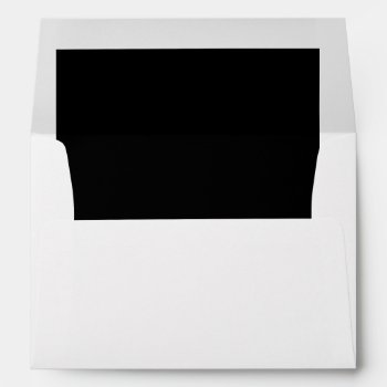 Black And Gold  Wedding Invite Envelopes Custom by CREATIVEWEDDING at Zazzle