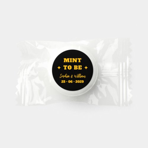 Black and Gold Wedding Life Saver® Mints