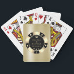 Black and gold wedding poker chips poker cards<br><div class="desc">Elevate your celebration with our stunning black and gold wedding poker chips,  elegantly personalized with your names and wedding date. Make your special day unforgettable by incorporating this unique design that beautifully commemorates your love and commitment.</div>