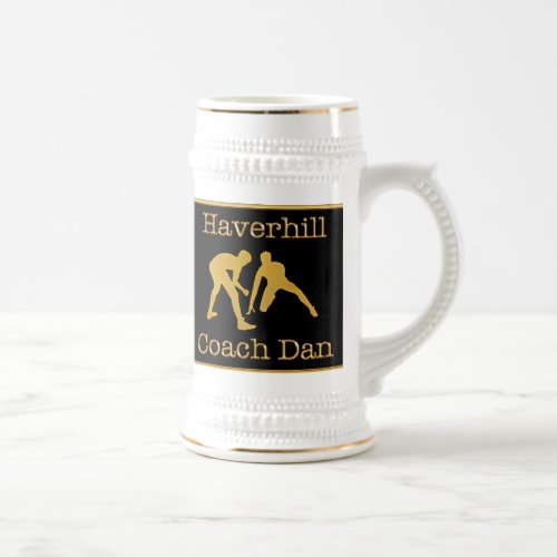 Black and Gold Wrestling Coach Mug Custom Orders