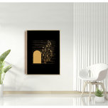 Black and Golden abstract Poster<br><div class="desc">Decorate your lonely walls with a modern
and abstract poster that looks great in 
any room.You can choose a different size 
and even add a frame.
This item is a part of the "Golden Abstract Boho" collection
where you can find lots of abstract poster designs.</div>