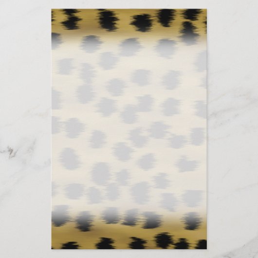 Black and Golden Brown Cheetah Print Pattern. (Front)