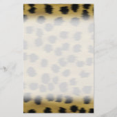 Black and Golden Brown Cheetah Print Pattern. (Back)