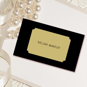 black and golden classic unique business card