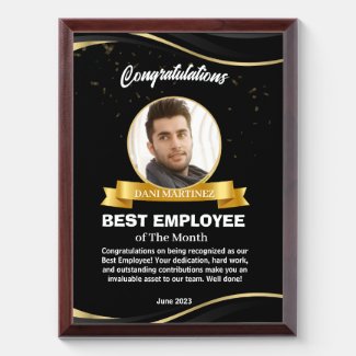 Black and Golden Design Employee of the Month