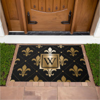 Black and Golden Fleur-de-lis