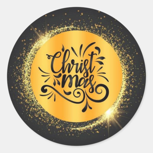 Black and Golden Sparkling Christmas