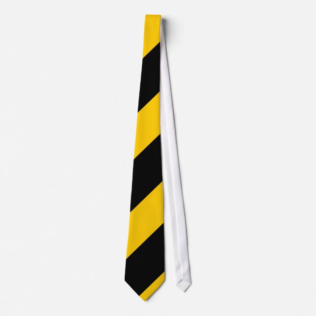 Black and Golden Yellow Neck Tie (Front)