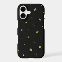 Black and golden yellow stars 