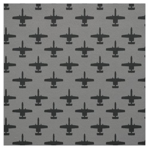 Black and Gray A_10 Warthog Attack Jet Pattern Fabric