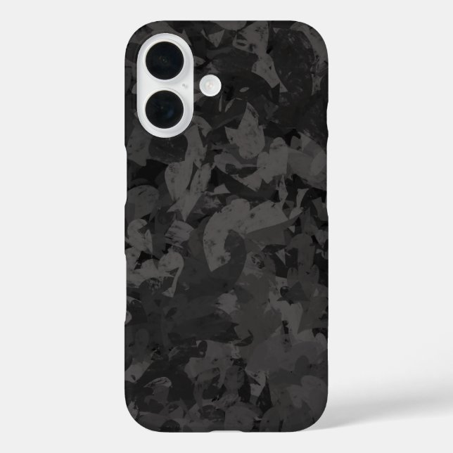 Black And Gray Abstract Graphic Art Design Case-Mate iPhone Case (Back)