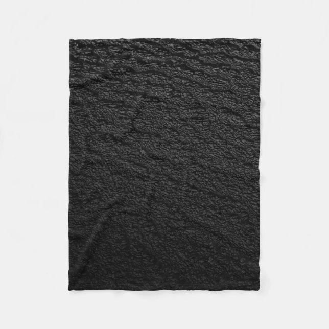 Black and gray area rug fleece blanket (Front)