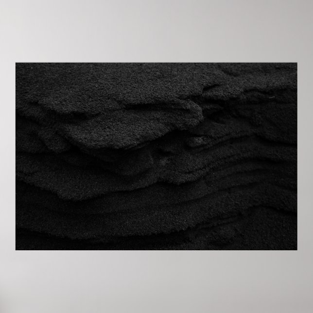 Black and gray area rug poster (Front)