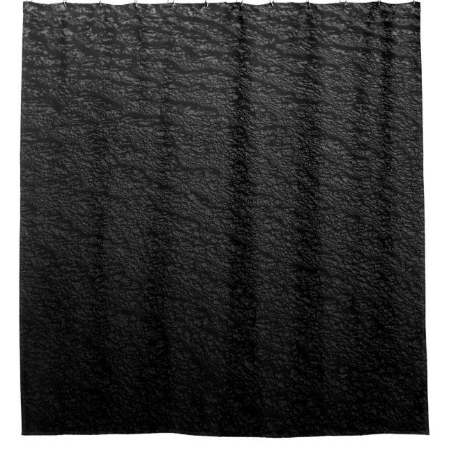 Black and gray area rug shower curtain (Front)