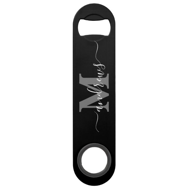 Black and gray camo Custom and Name signature  Bar Key (Front)