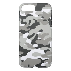Black and Gray Camo Design iPhone 8 Plus/7 Plus Case