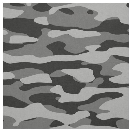 Black and Gray Camo Fabric