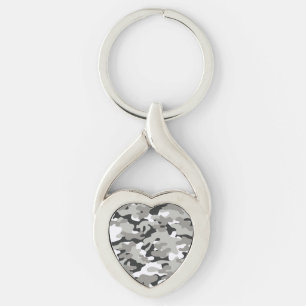 Black and Gray Camo Keychain