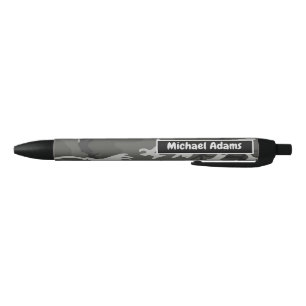 Black and Gray Camouflage Back to School Pen