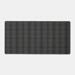Black and Gray Crochet look Design Desk Mat HAMbwg