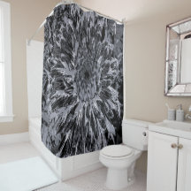 Black and Gray Dahlia Flower