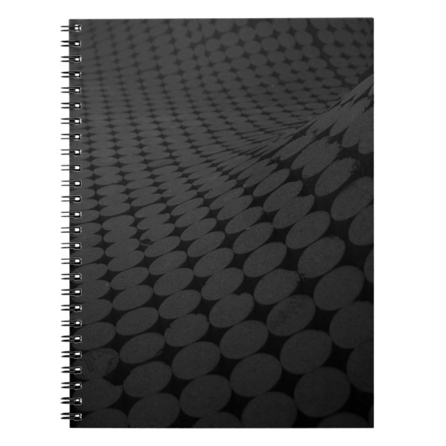 Black and gray dotted surface notebook (Front)