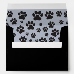 Black and gray envelope