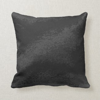 Black and Gray Faux Velvet Print Throw Pillow