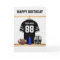 Black and Gray Football Jersey Happy Birthday