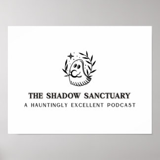 Black and Gray Full Logo Poster