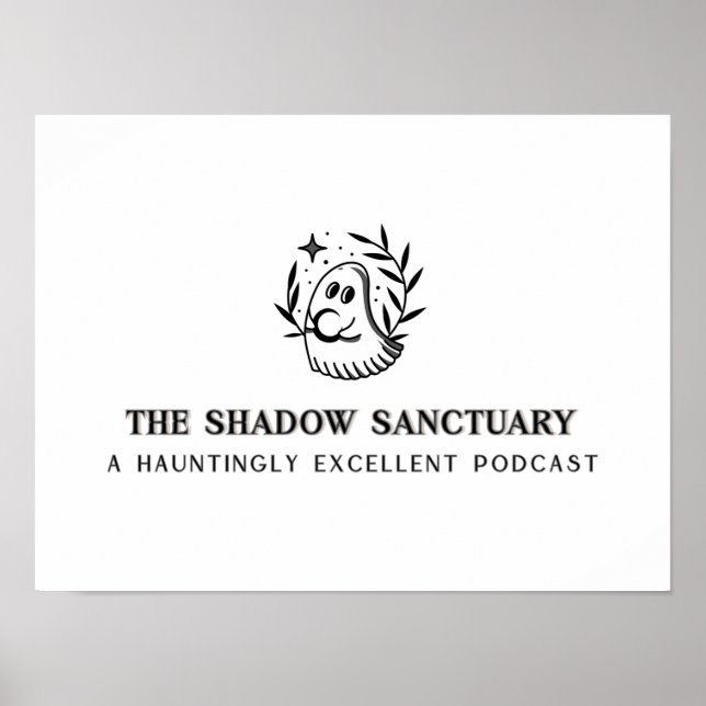 Black and Gray Full Logo Poster (Front)
