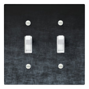 Black and Gray Grunge Ombre Texture Light Switch Cover