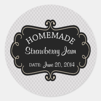 Black and Gray Homemade Goods Label