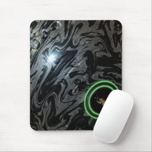 Black And Gray Lawn Bowl, Mousepad