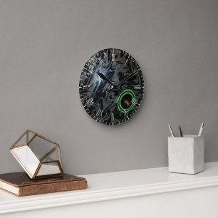 Black And Gray Lawn Bowl, Wall Clock