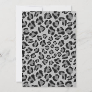 Black and gray Leopard pattern, cheetah pattern Announcement