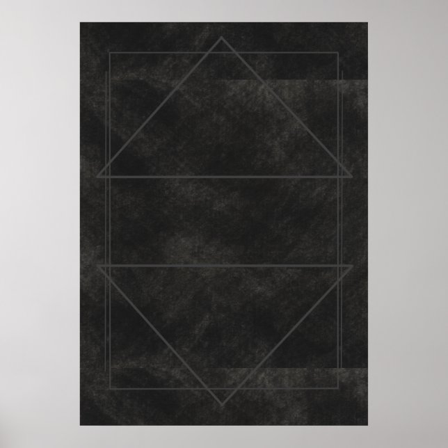 Black and Gray Moody Abstract Lime Wash  Poster (Front)