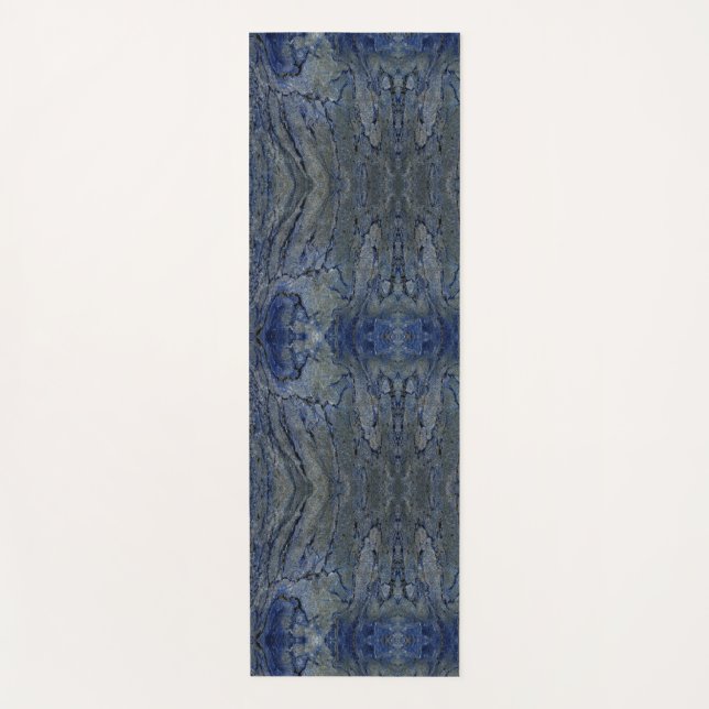 Black and Gray Pattern Yoga Mat (Front)