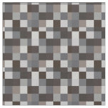 Black and Gray Pixelated Pattern | Gamer Fabric