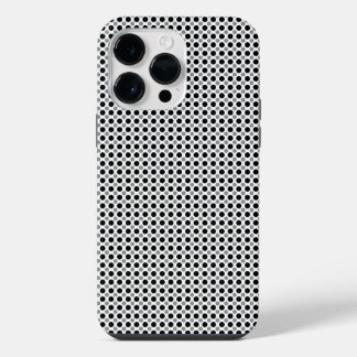 black and gray polka dots iPhone 14 pro max case