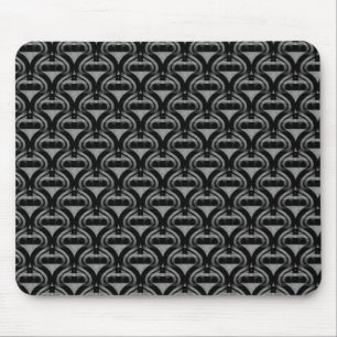 Black and Gray Retro Cool Mousepad