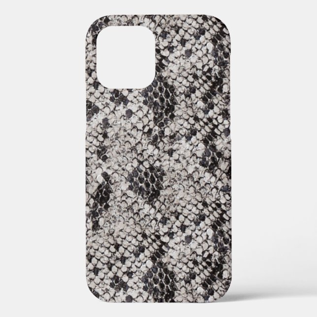 Black and Gray Snake Skin Case-Mate iPhone Case (Back)