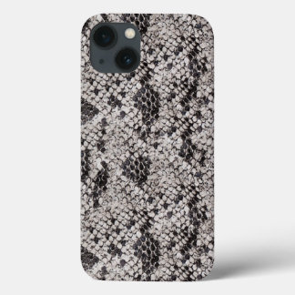 Black and Gray Snake Skin iPhone 13 Case