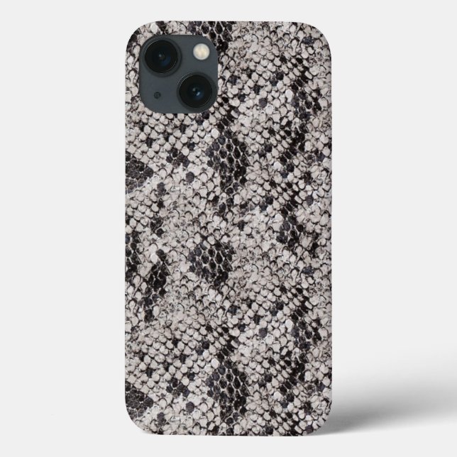 Black and Gray Snake Skin Case-Mate iPhone Case (Back)
