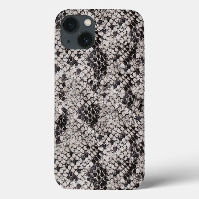 Black and Gray Snake Skin Design Case-Mate iPhone Case (Back)